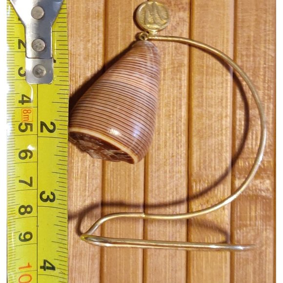 Brown Fig Cone Conus Figulinus Seashell Hanging Display Nautical Decor 3.5x3x1.5 - Picture 12 of 13